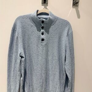 Men's Light Gray Turtleneck Sweater